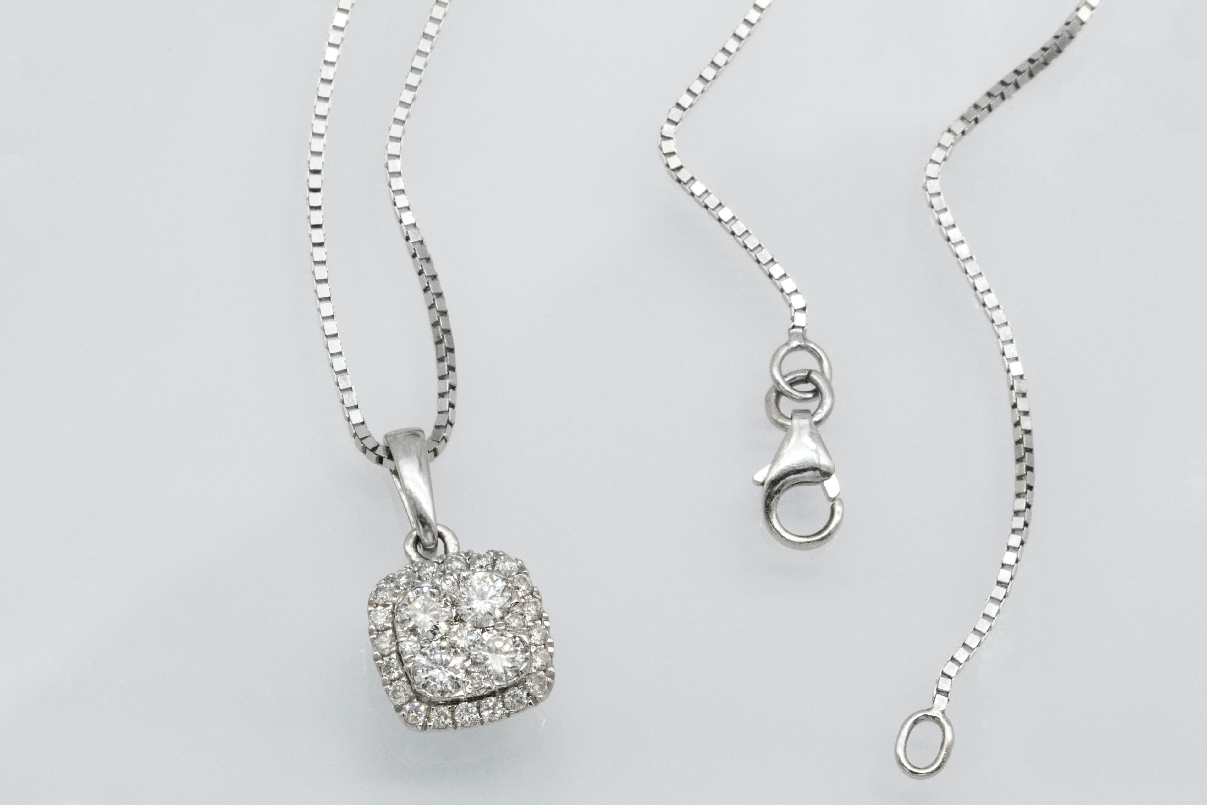 silver necklace